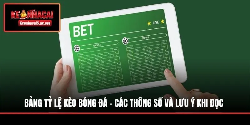 Bảng Tỷ Lệ Kèo Bóng Đá - Các Thông Số Và Lưu Ý Khi Đọc