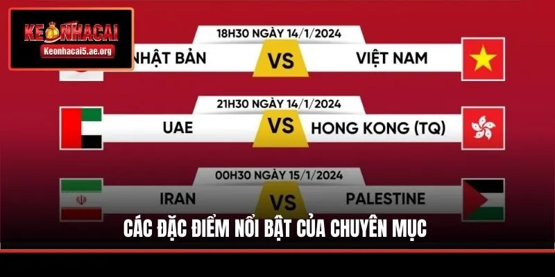 Các đặc điểm nổi bật của chuyên mục